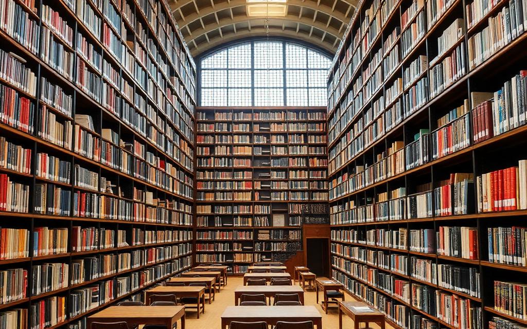 Bibliothèque universitaire avec fonds documentaires spécialisés